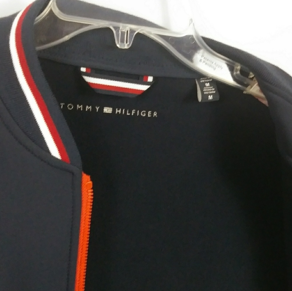 Tommy Hilfiger Varsity navy jacket Men's Size M - Picture 4 of 7